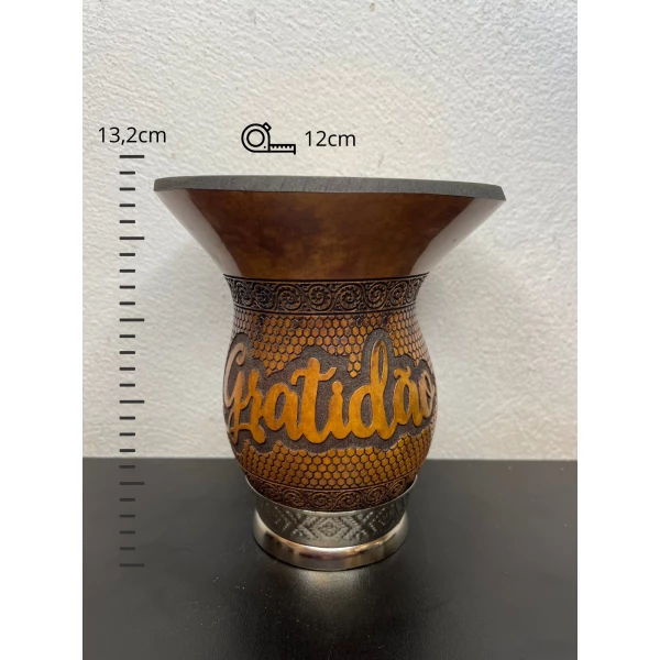 Cuia a Laser Gratidão