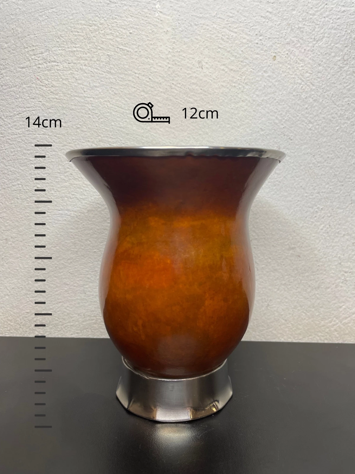 Cuia Pé e Bocal de INOX